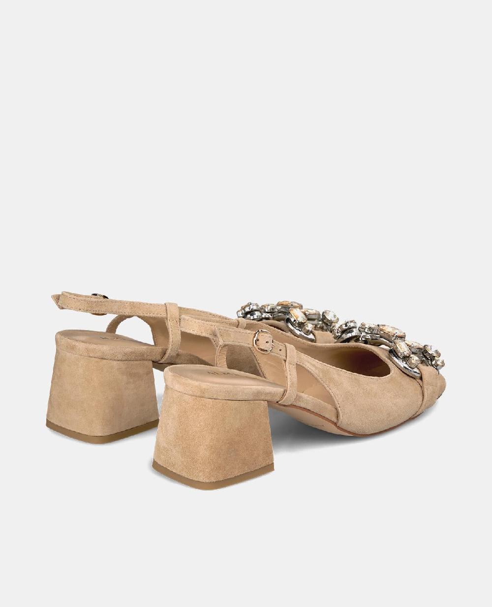 Alma En Pena ZAPATO TACÓN CON DETALLE PEDRERÍA