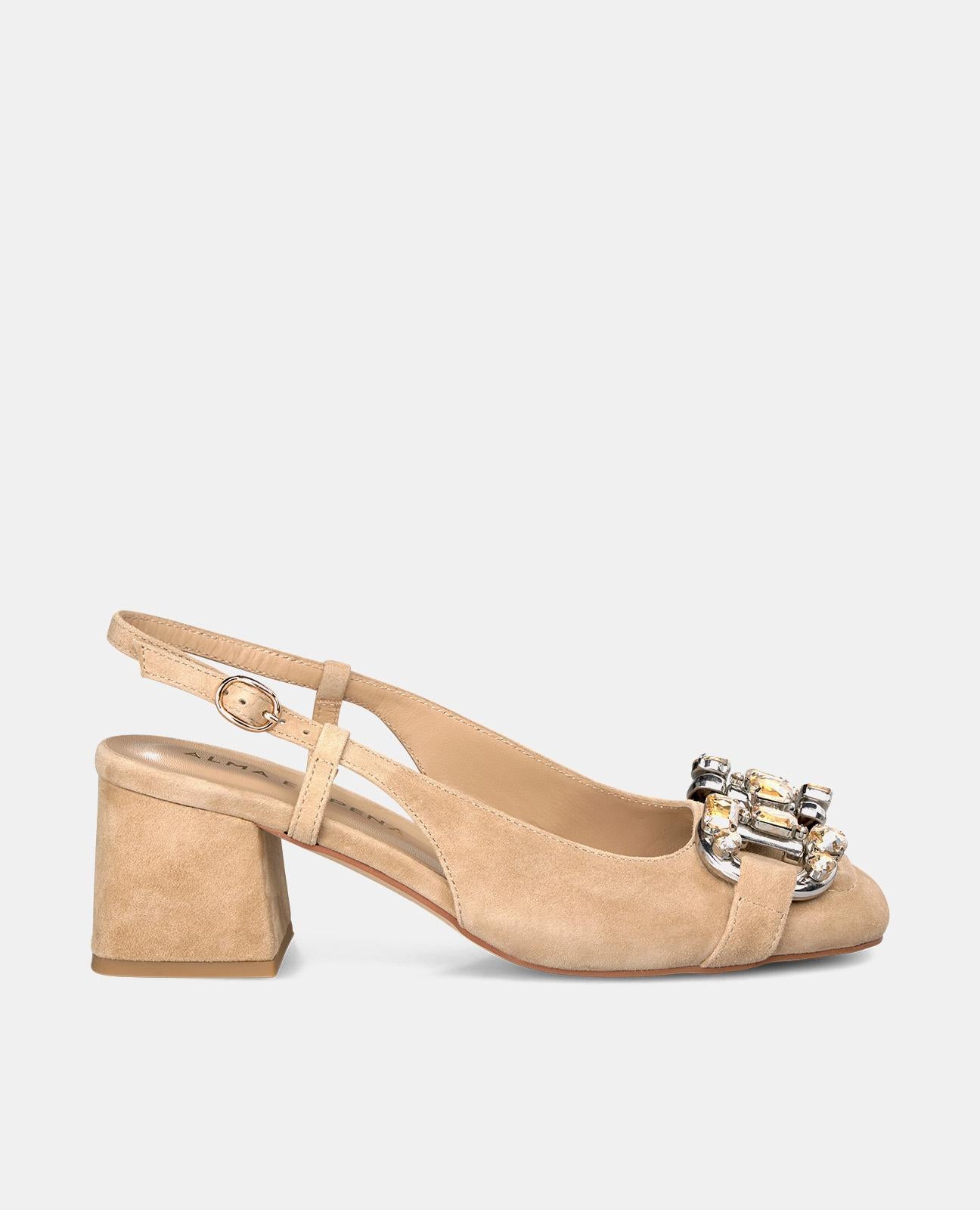 Alma en pena ZAPATO TACÓN CON DETALLE PEDRERÍA