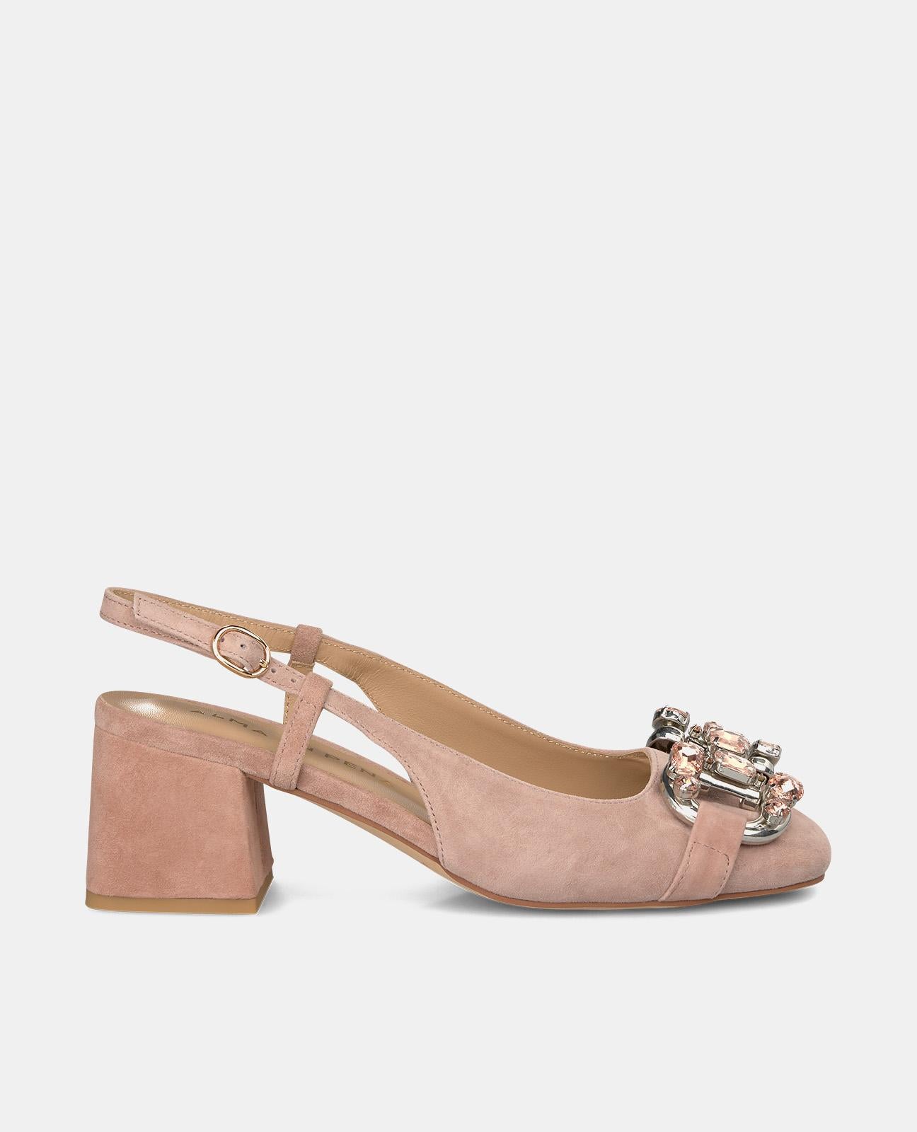 Alma en pena ZAPATO TACÓN CON DETALLE PEDRERÍA