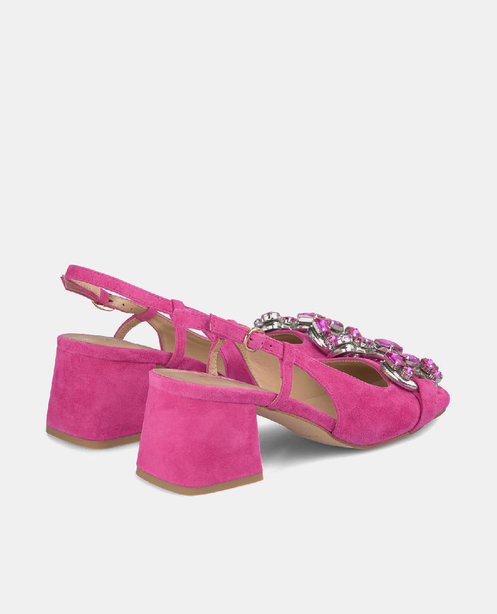 Alma En Pena ZAPATO TACÓN CON DETALLE PEDRERÍA