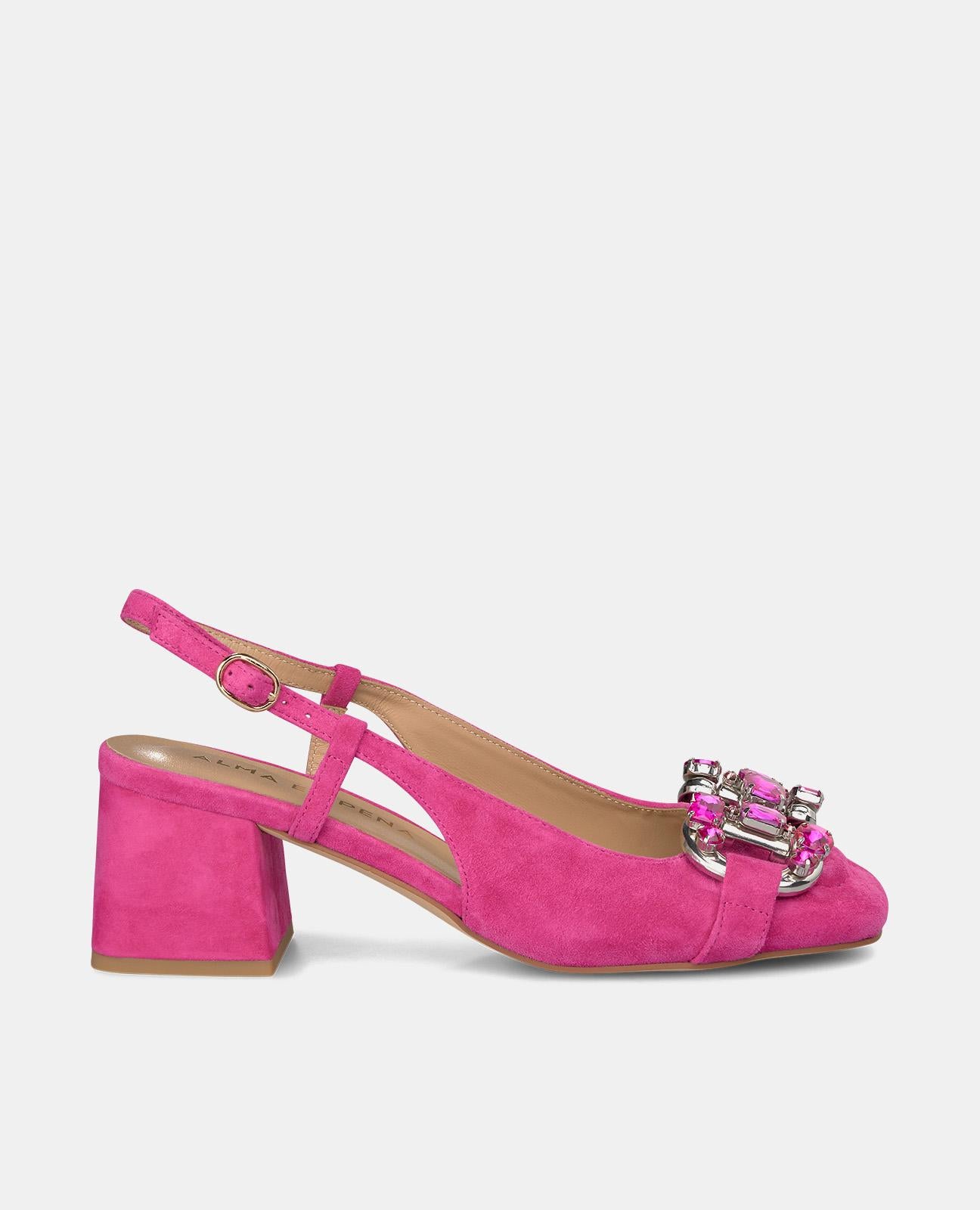 Alma en pena ZAPATO TACÓN CON DETALLE PEDRERÍA