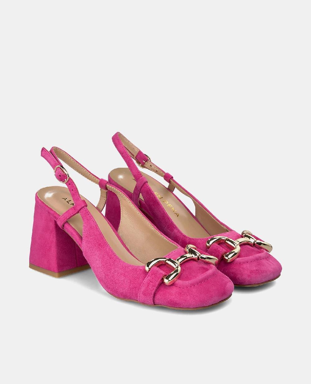 Alma En Pena ZAPATO TACÓN CUADRADO HEBILLA