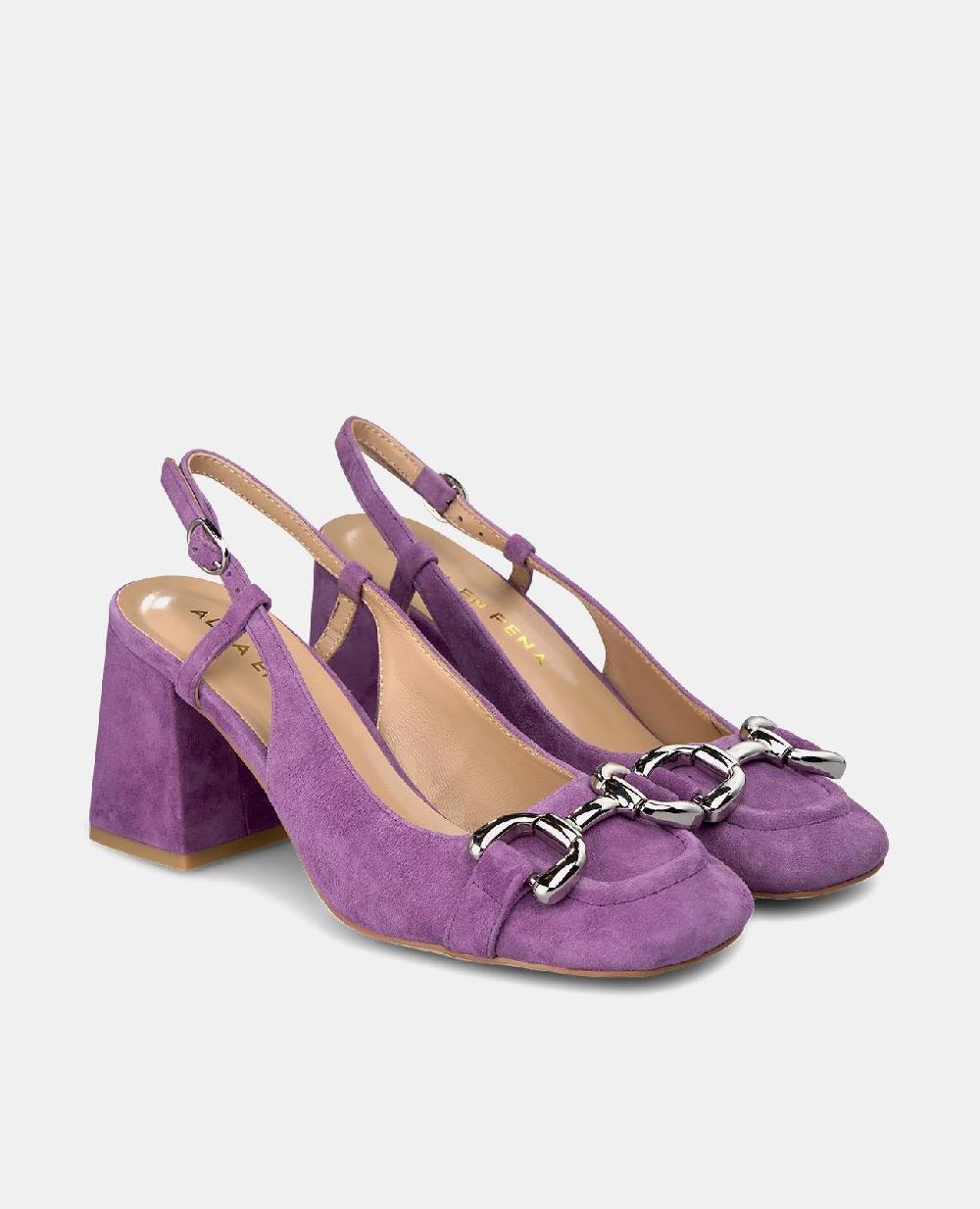 Alma En Pena ZAPATO TACÓN CUADRADO HEBILLA