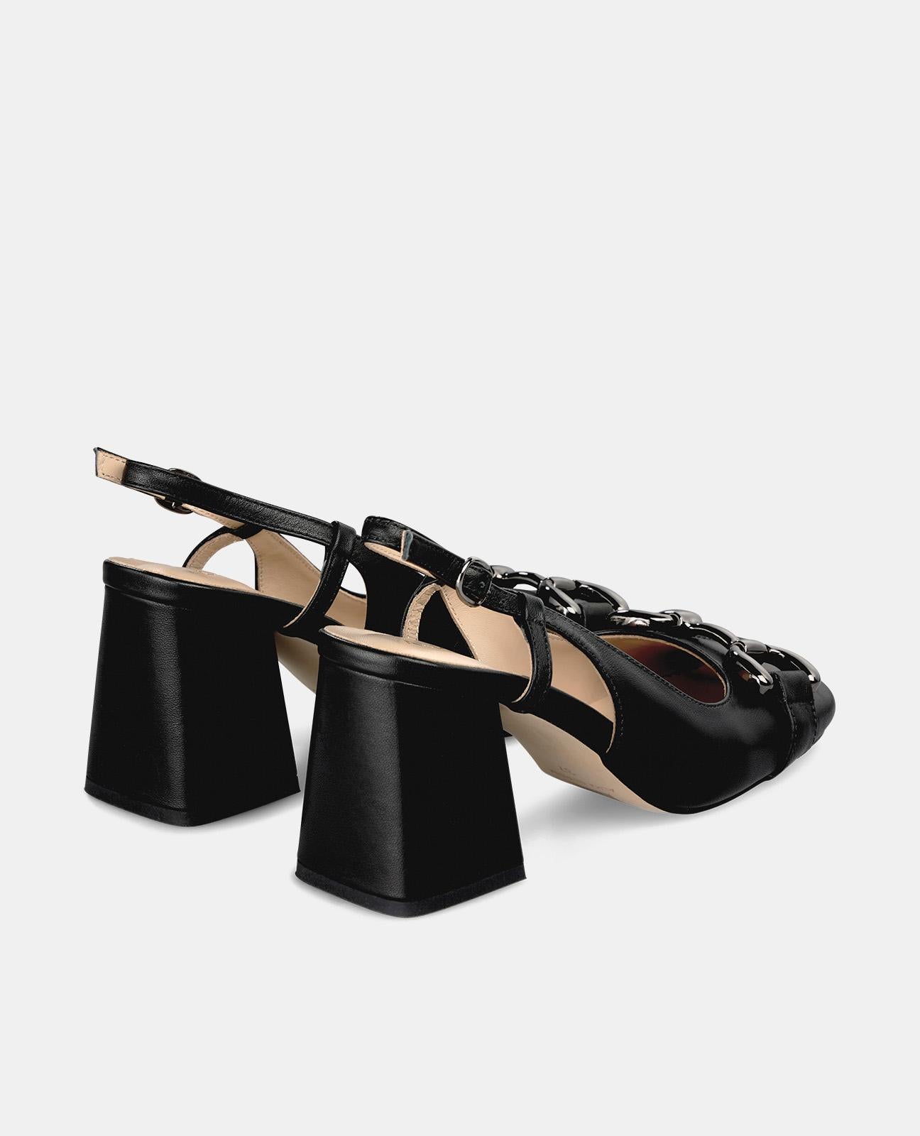 Alma En Pena ZAPATO TACÓN CUADRADO HEBILLA