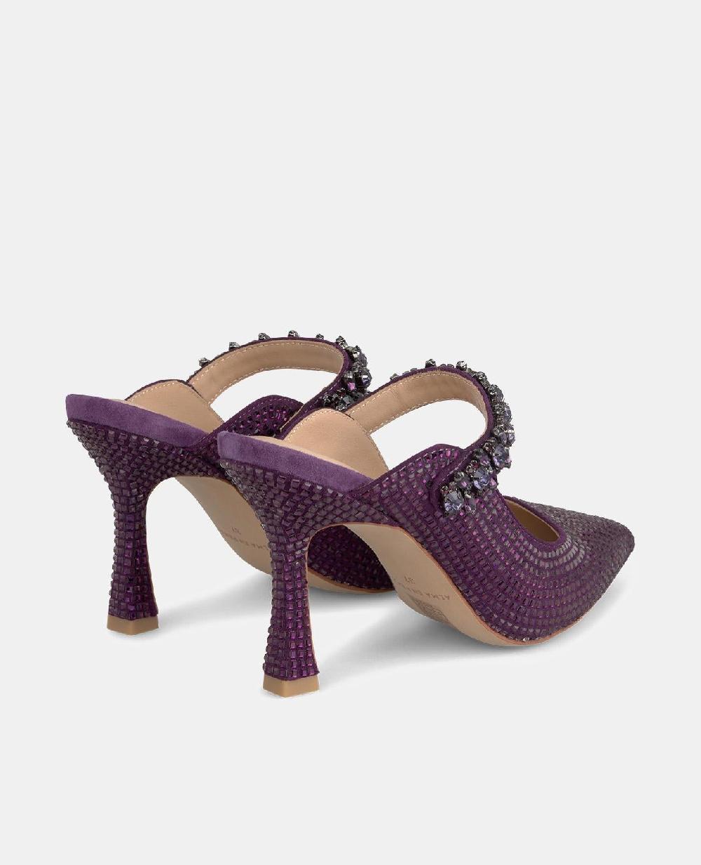 Alma En Pena ZAPATO TACÓN DESTALONADO PEDRERÍA