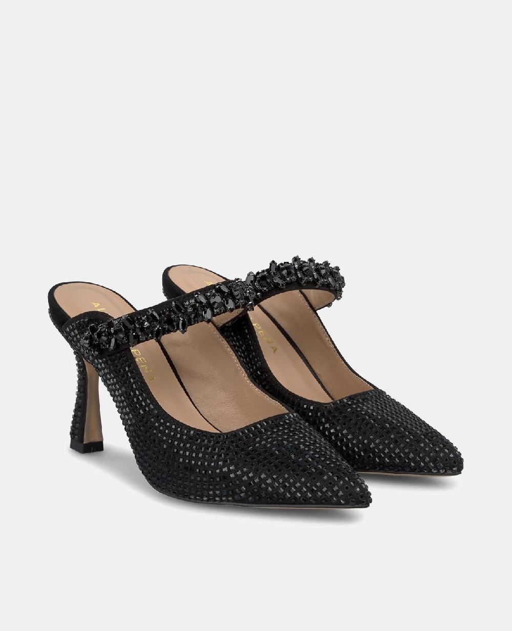 Alma En Pena ZAPATO TACÓN DESTALONADO PEDRERÍA