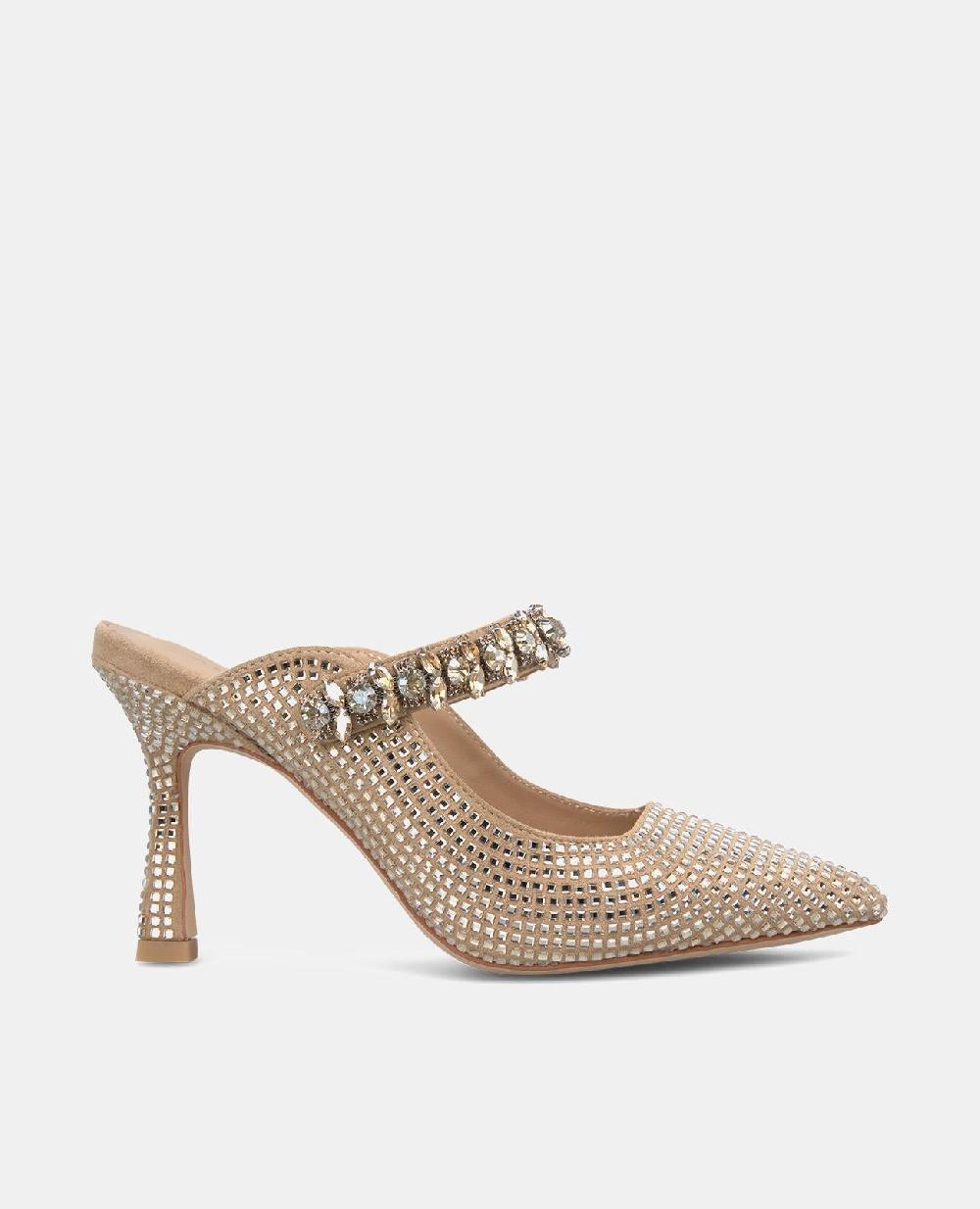 Alma en pena ZAPATO TACÓN DESTALONADO PEDRERÍA