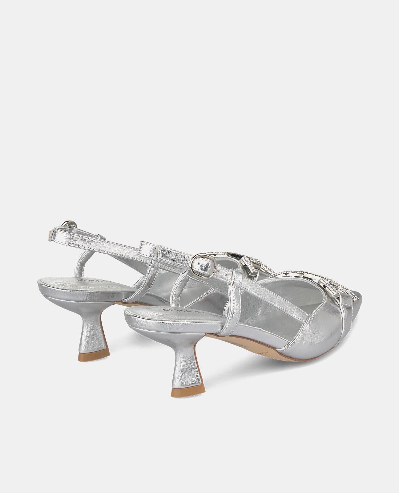 Alma En Pena ZAPATO TACÓN ESTRIBO PEDRERÍA