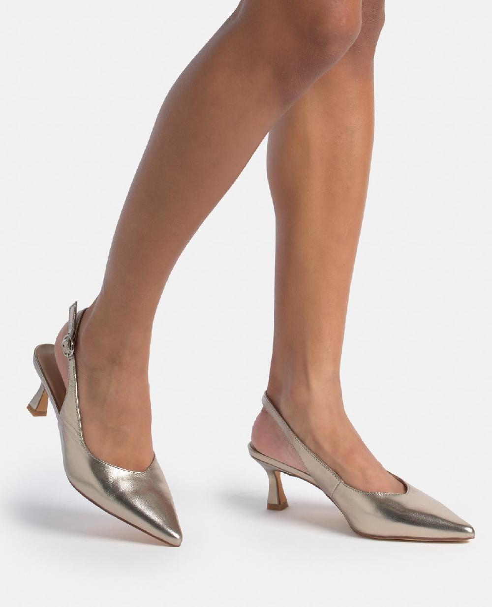 Alma En Pena ZAPATO TACÓN KITTEN DESTALONADO