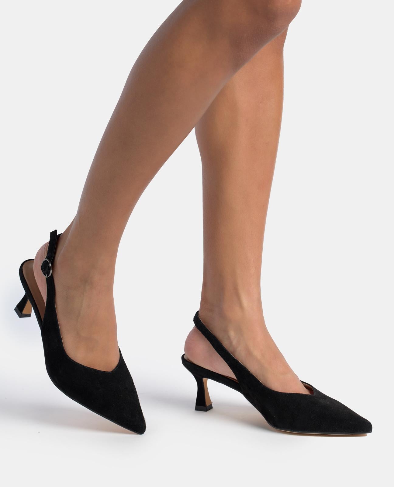 Alma En Pena ZAPATO TACÓN KITTEN DESTALONADO