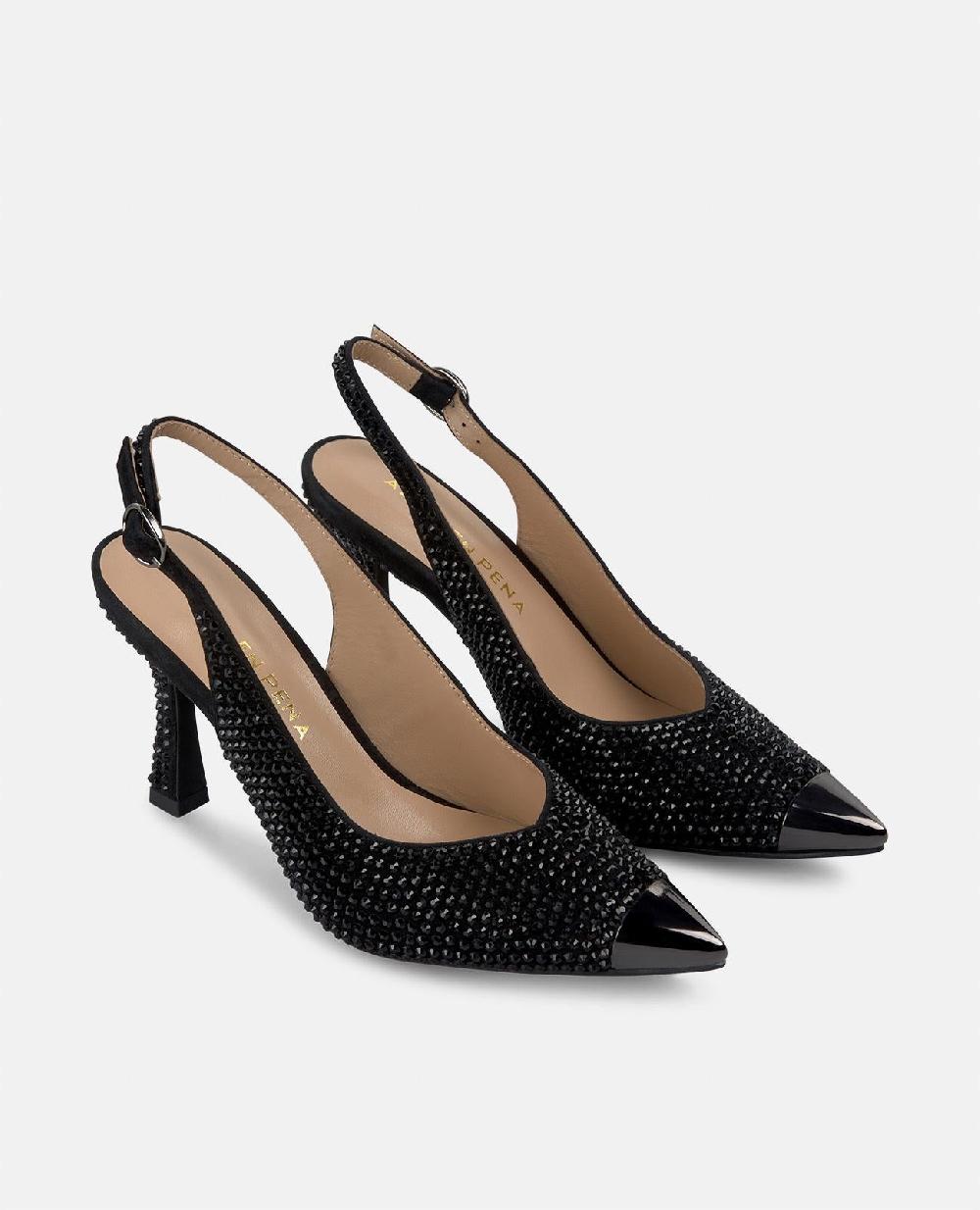 Alma En Pena ZAPATO TACÓN PUNTERA METALIZADA