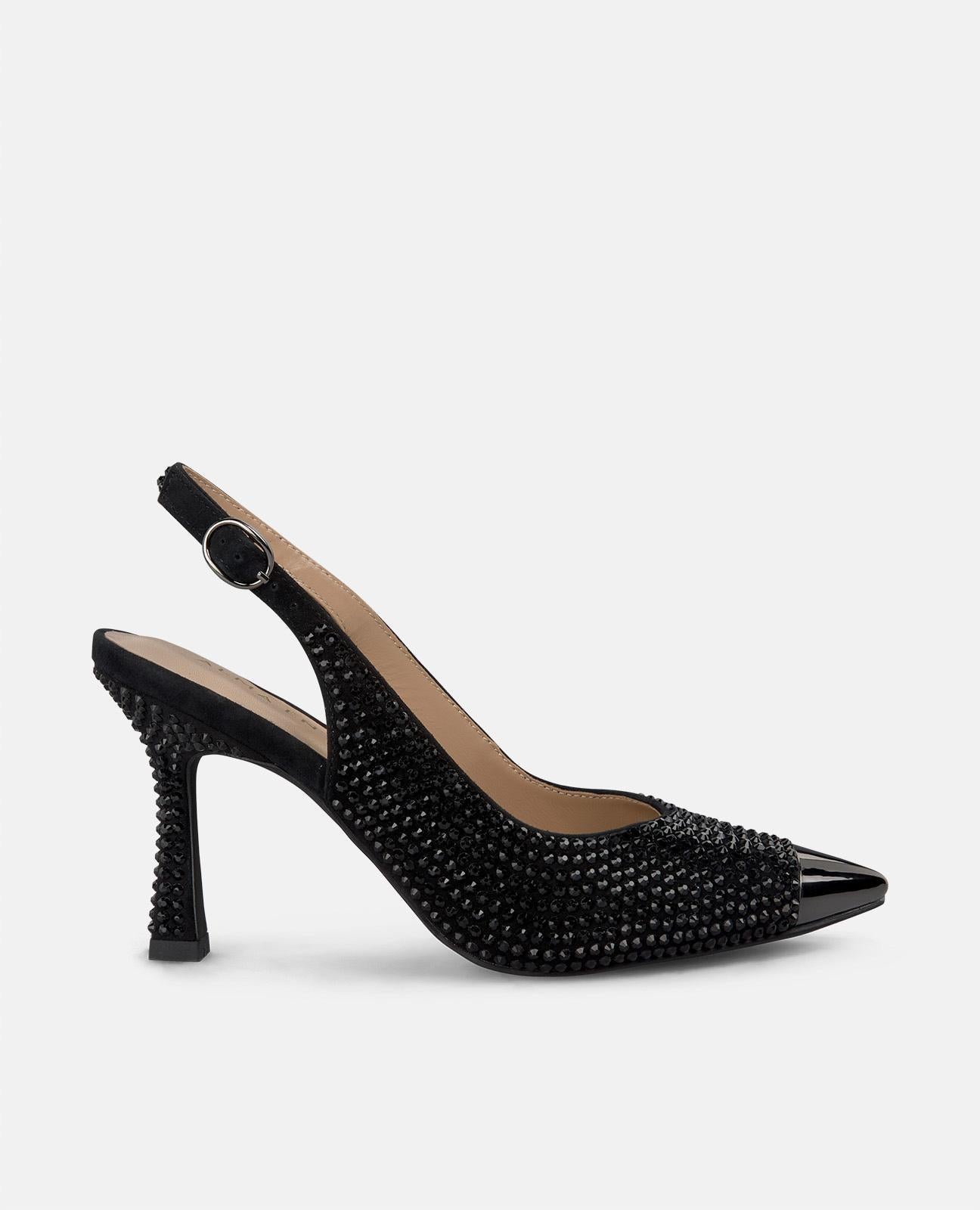 Alma en pena ZAPATO TACÓN PUNTERA METALIZADA