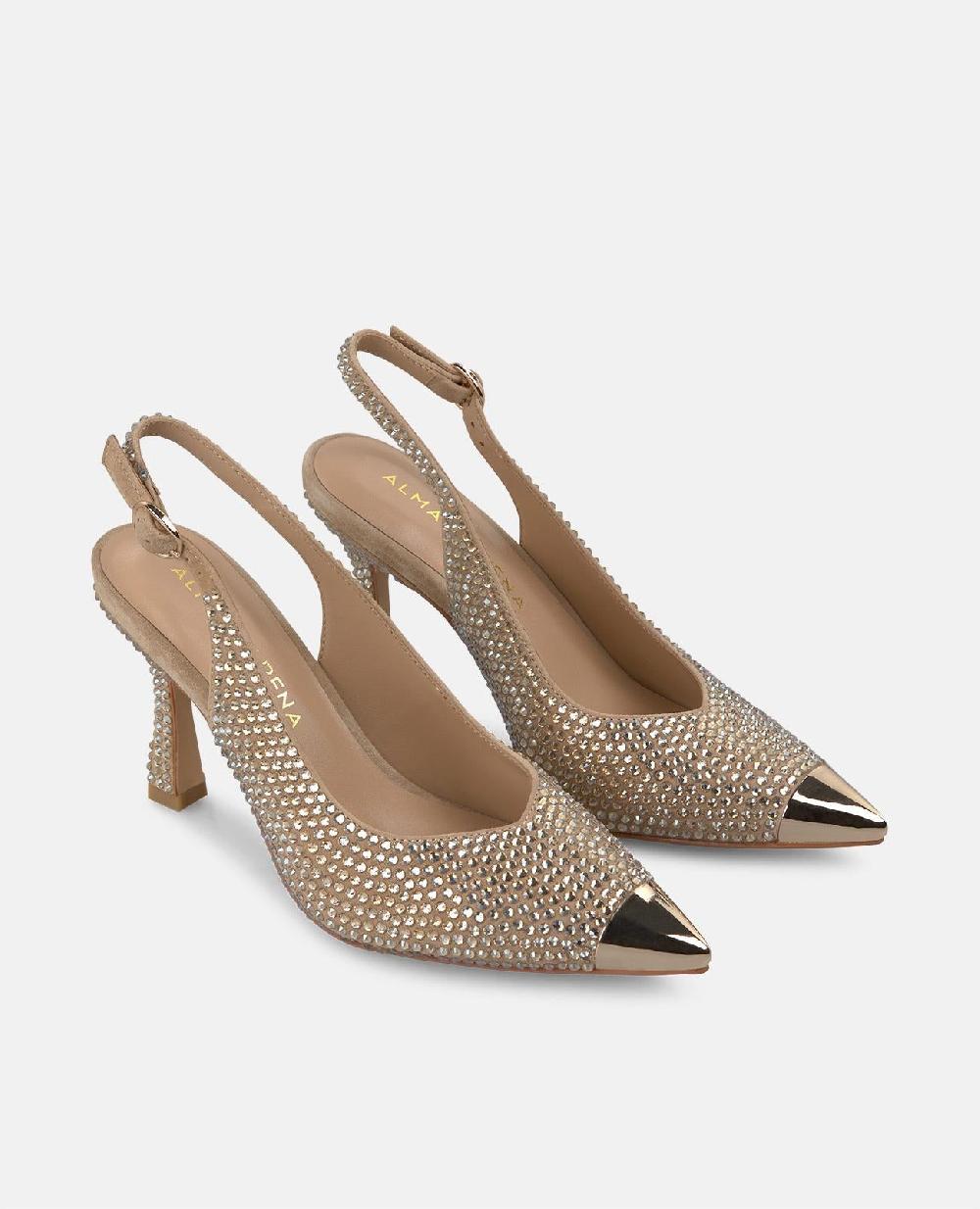 Alma En Pena ZAPATO TACÓN PUNTERA METALIZADA