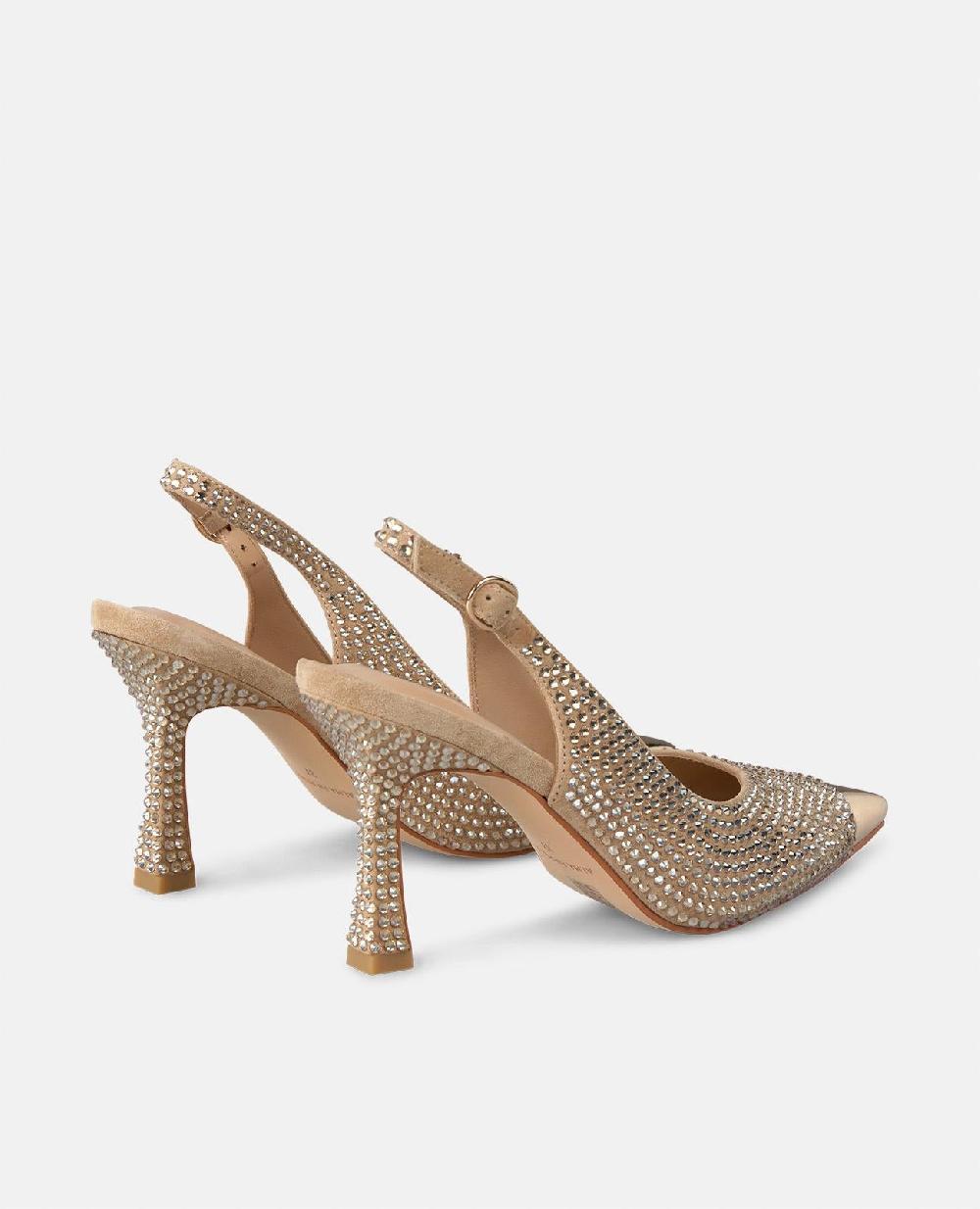 Alma En Pena ZAPATO TACÓN PUNTERA METALIZADA