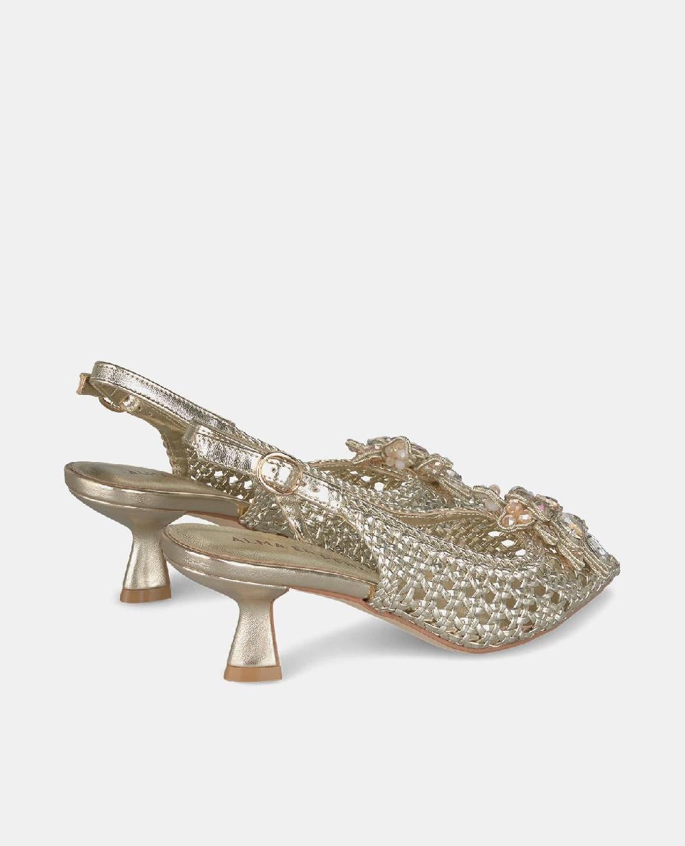 Alma En Pena ZAPATO TACÓN RAFIA