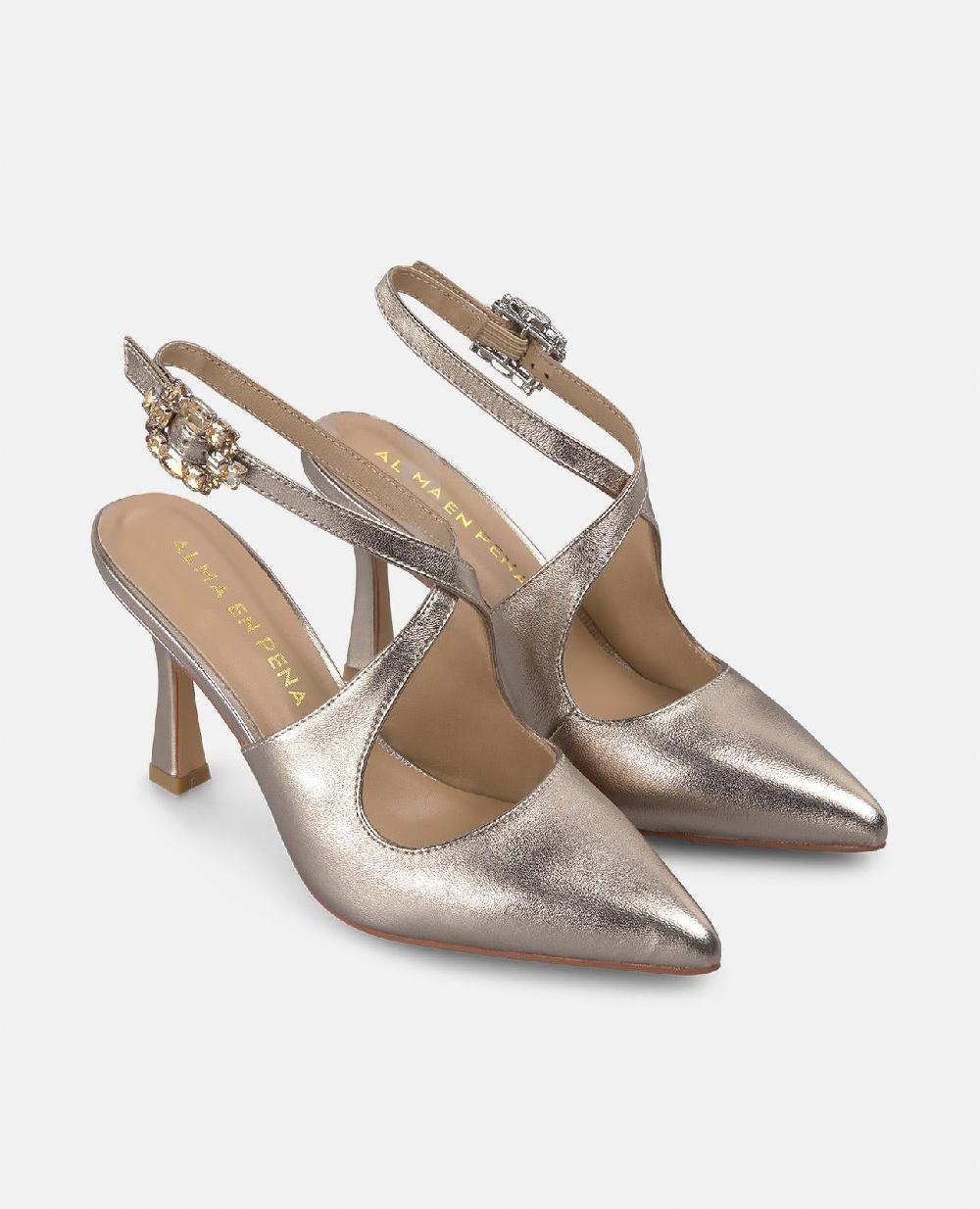 Alma En Pena ZAPATO TACÓN TIRA ENTRELAZADA