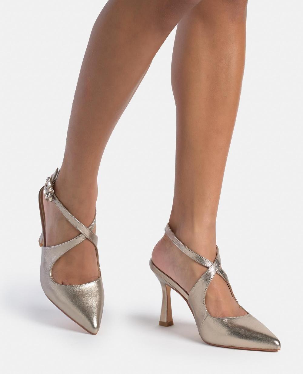 Alma En Pena ZAPATO TACÓN TIRA ENTRELAZADA