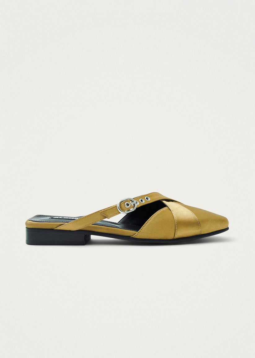 Alohas Adria Silky Mules Dorados