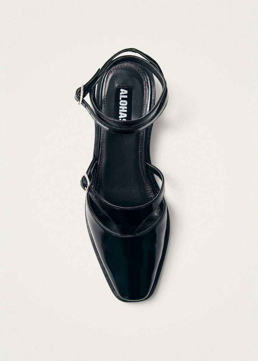 Alohas Aveline Bailarinas De Cuero Negras