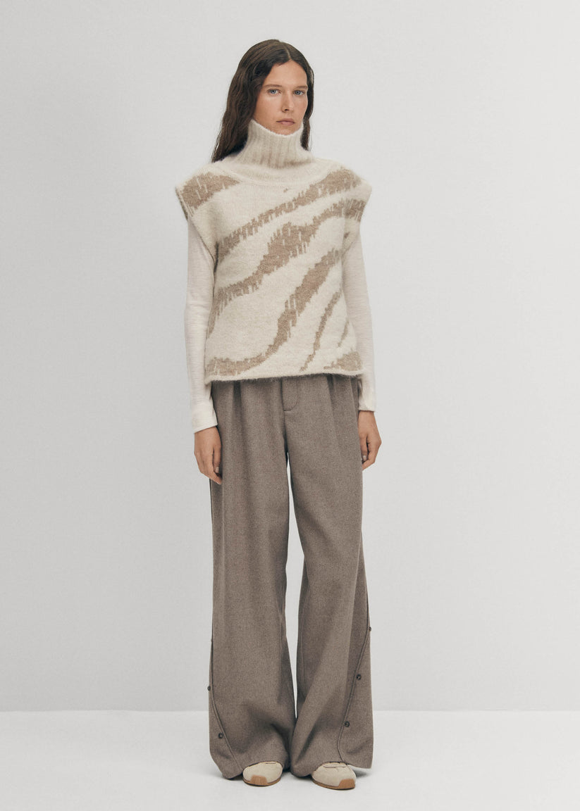 Alohas Bergen Chaleco Ecru