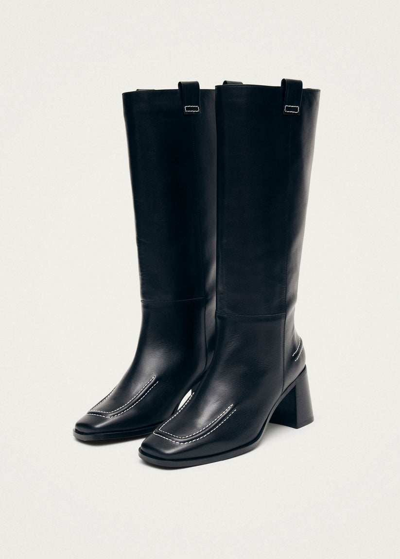 Alohas Brayden Botas De Cuero Negras