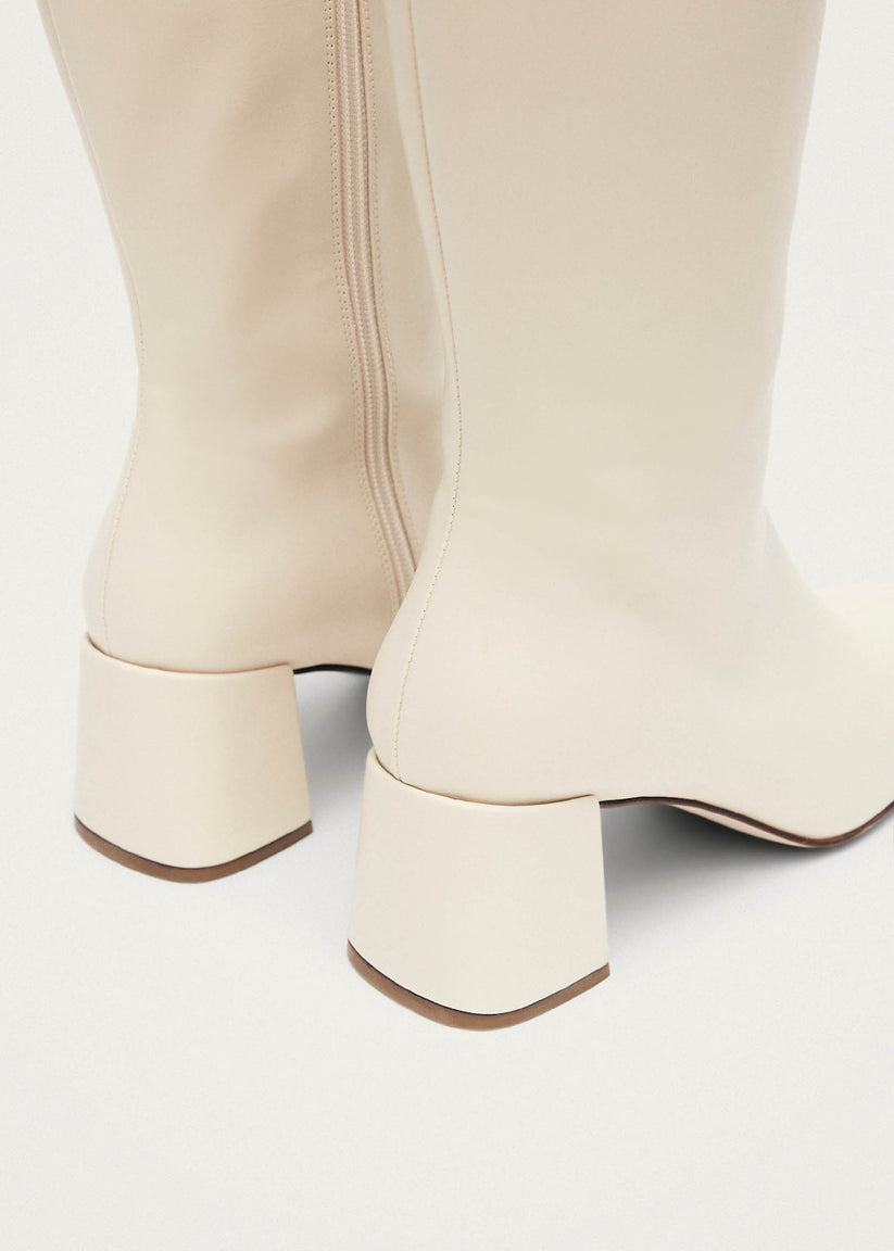 Alohas Chalk Botas Blancas De Piel Vegana