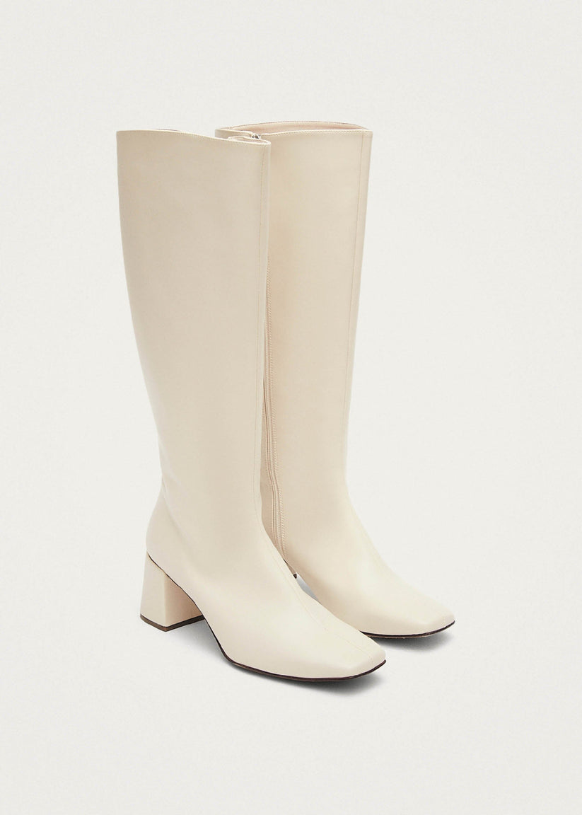 Alohas Chalk Botas Blancas De Piel Vegana
