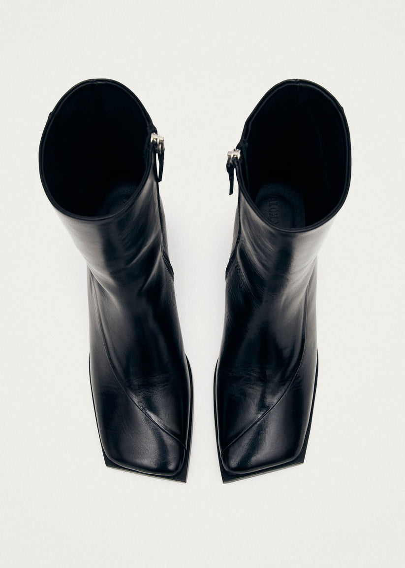 Alohas Chantal Botines De Cuero Negro