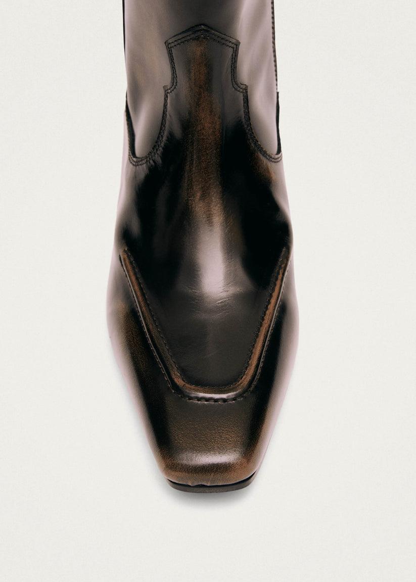 Alohas Chase Brushed Botas De Cuero Marrón