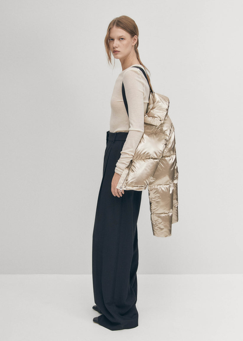 Alohas Chicago Chaqueta Acolchada Dorada