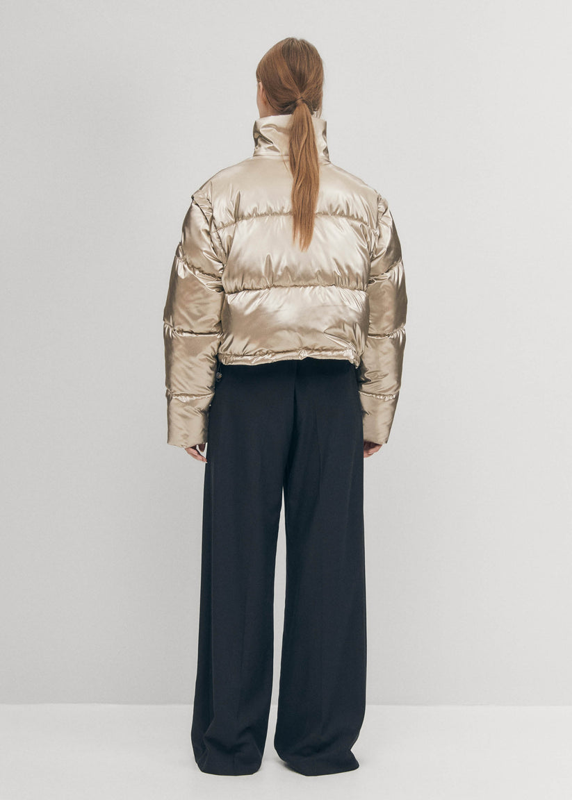 Alohas Chicago Chaqueta Acolchada Dorada