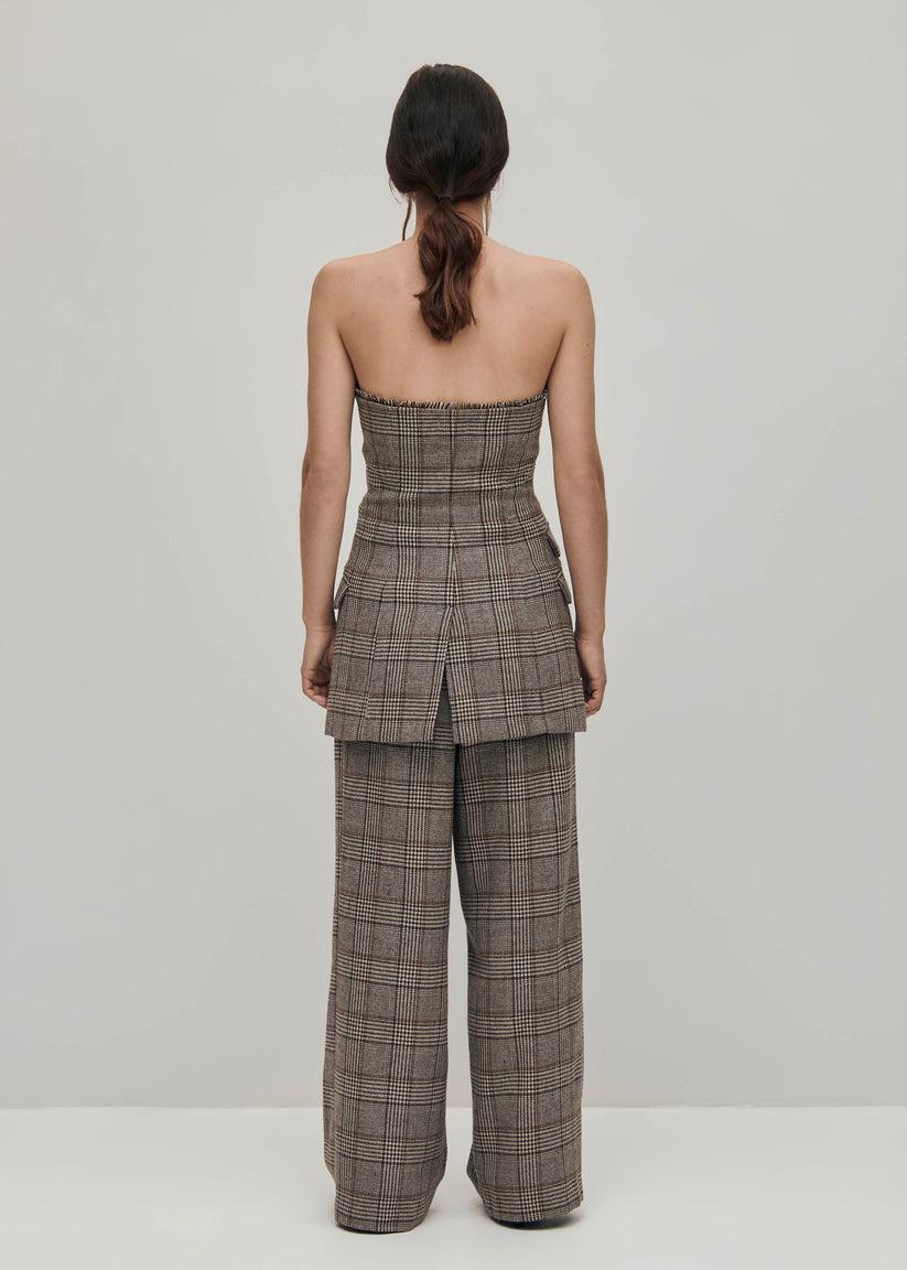 Alohas Deva Checks Brown Vest