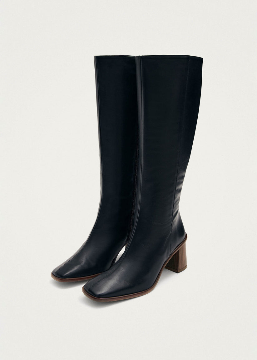 Alohas East Botas Negras De Piel