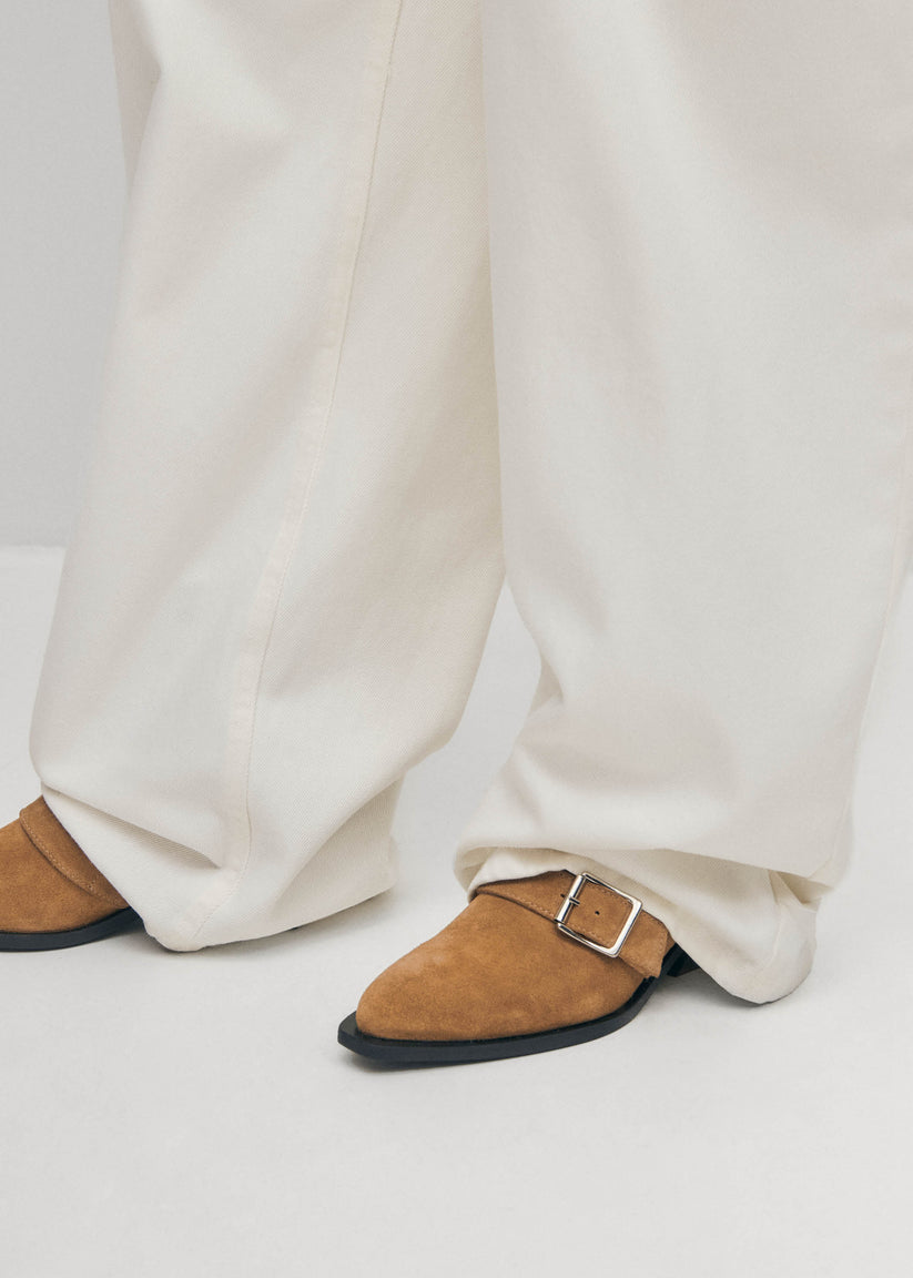 Alohas Eras Botines De Cuero Camel