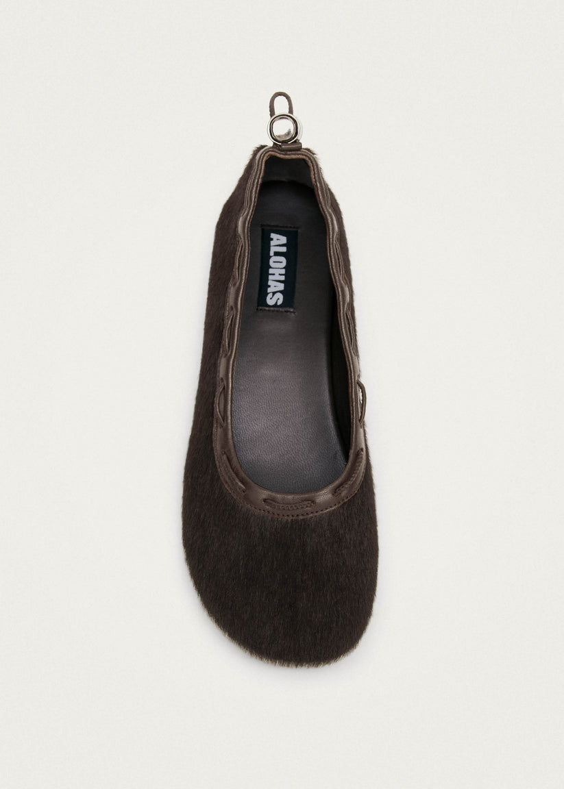Alohas Gill Soft Bailarinas De Cuero Marrón