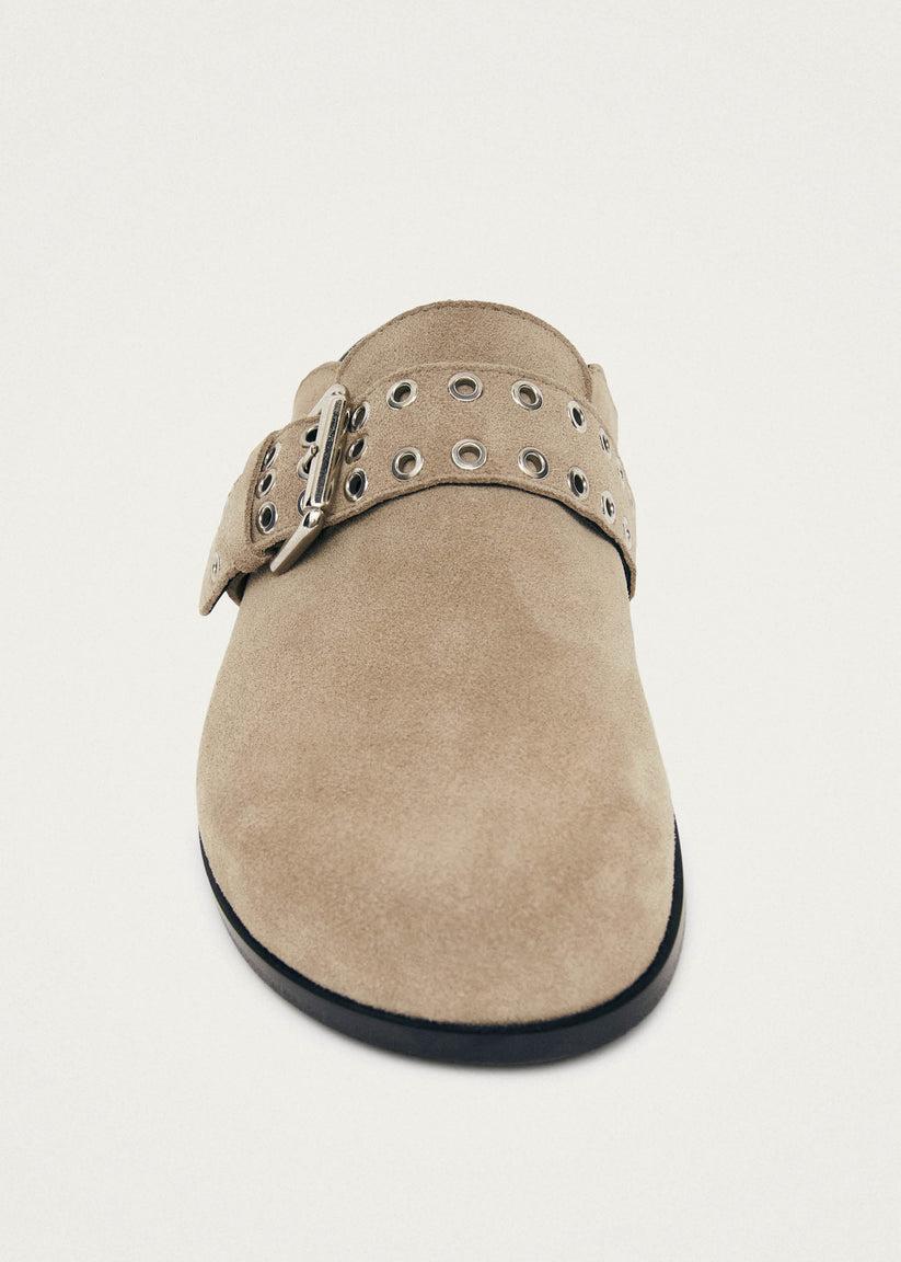 Alohas Halia Zuecos De Cuero Beige