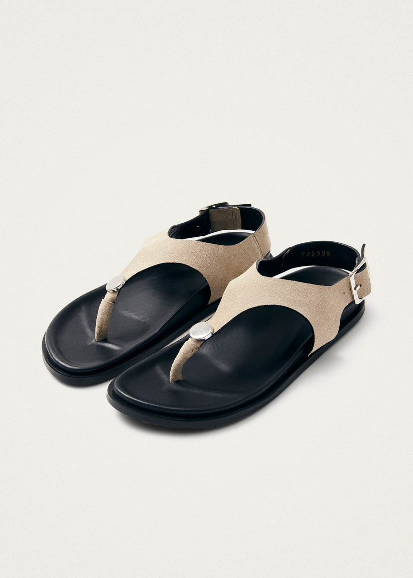 Alohas Harbor Sandalias De Ante Color Crema