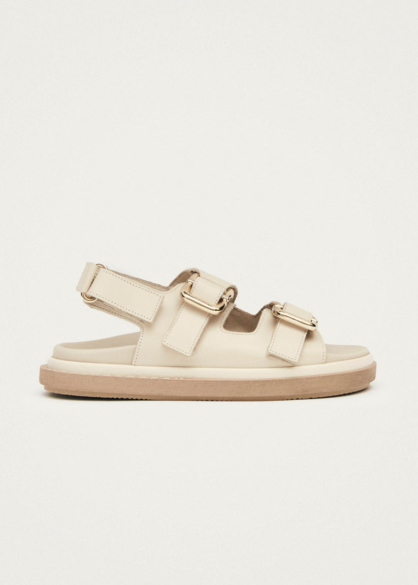 Alohas Harper Sandalias de Piel Blanco Crema