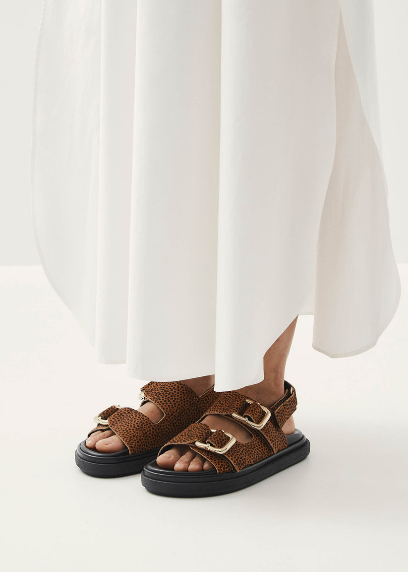 Alohas Harper Soft Tan Leather Sandals