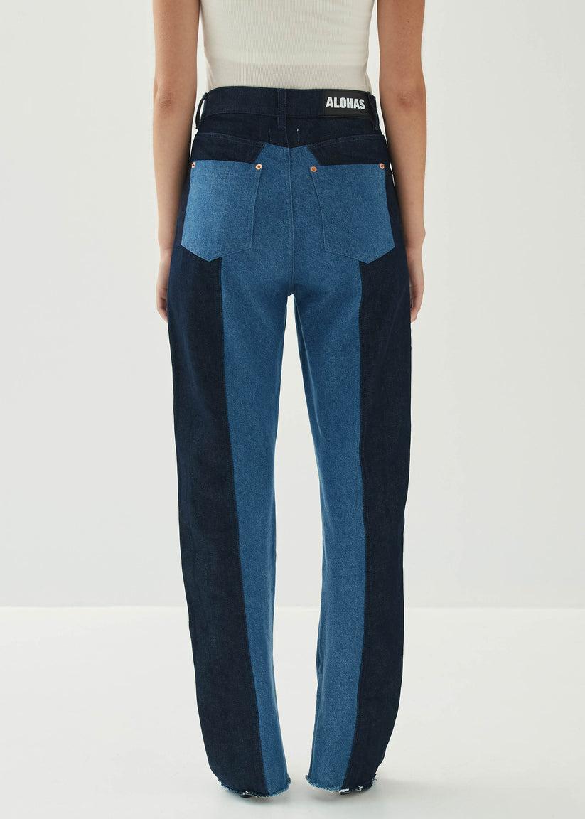 Alohas Kansas Bicolor Indigo Denim Trousers
