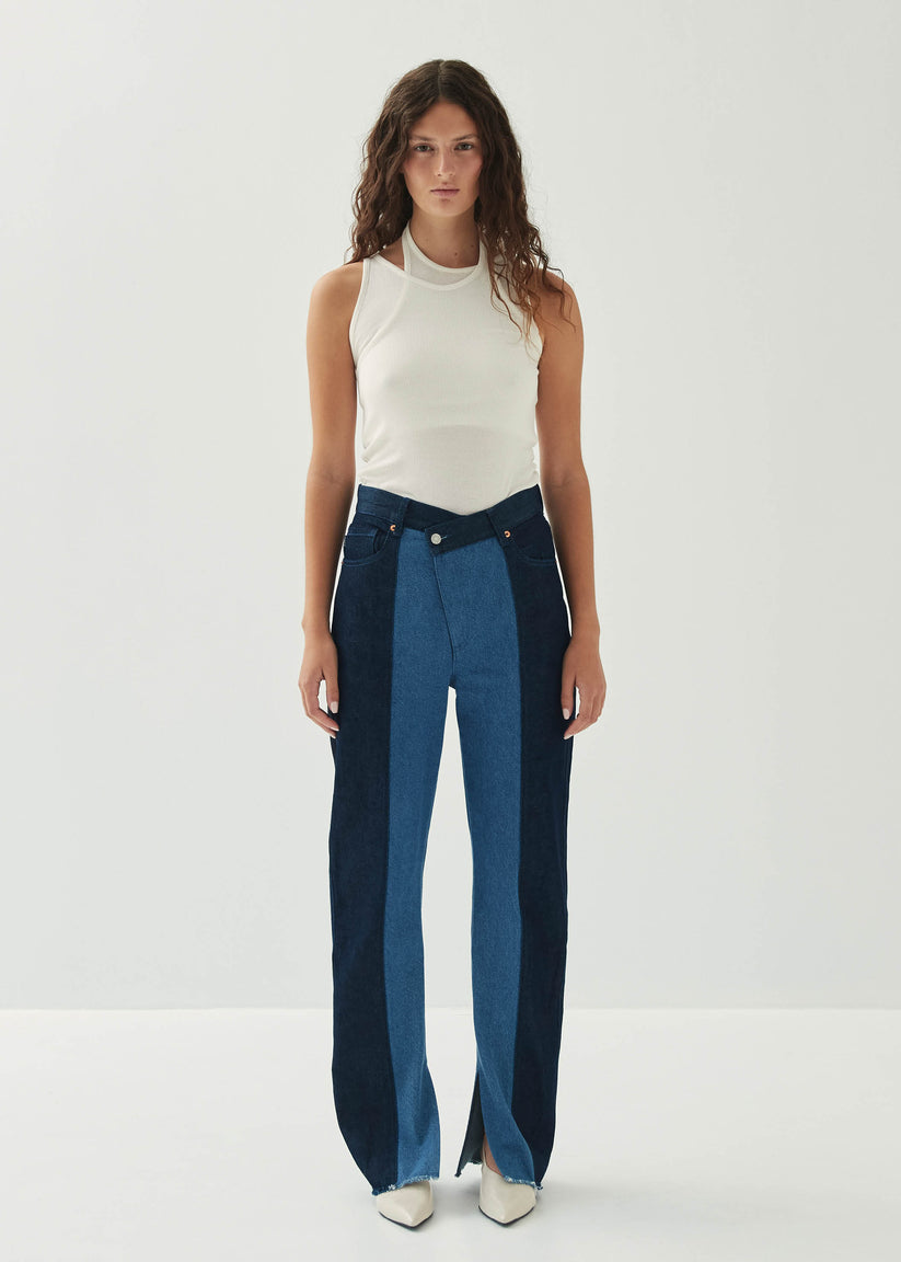 Alohas Kansas Bicolor Indigo Denim Trousers