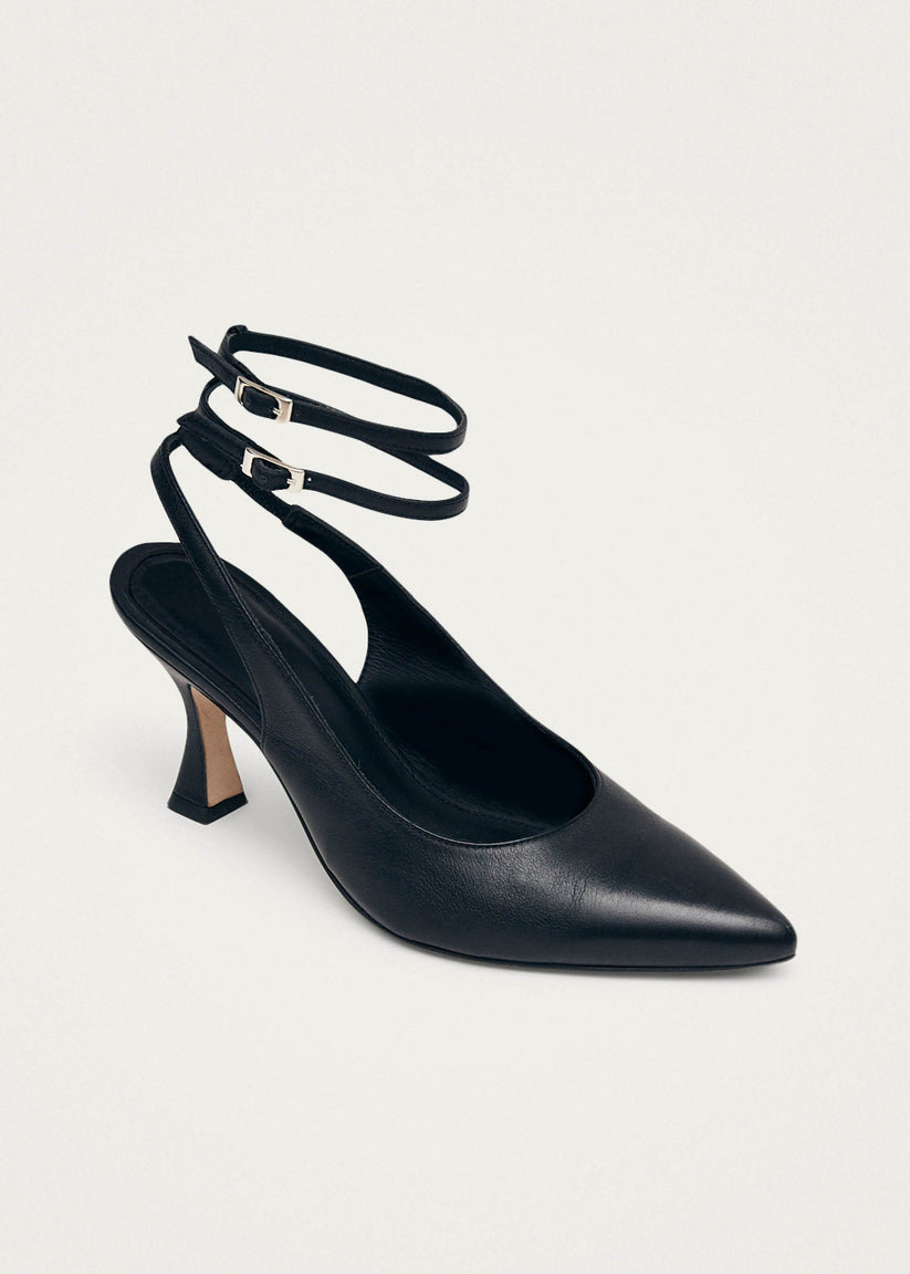 Alohas Louise Tacones Negros De Piel