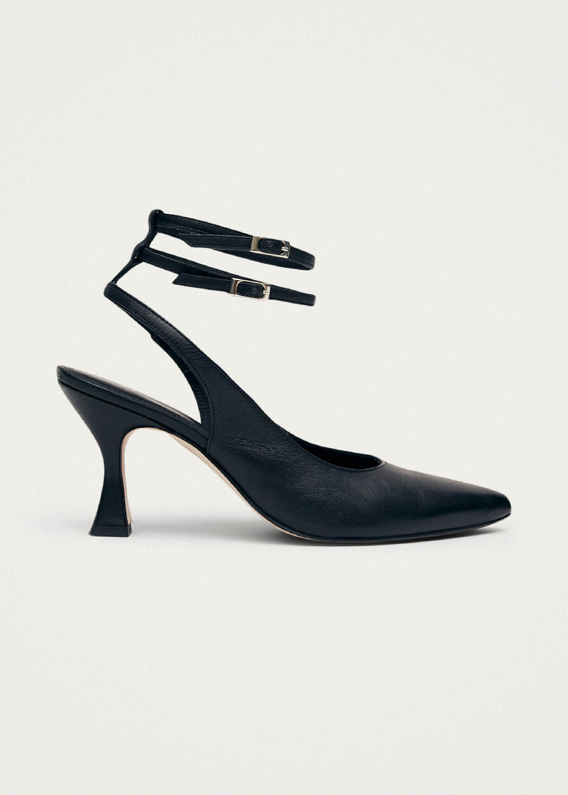 Alohas Louise Tacones Negros de Piel