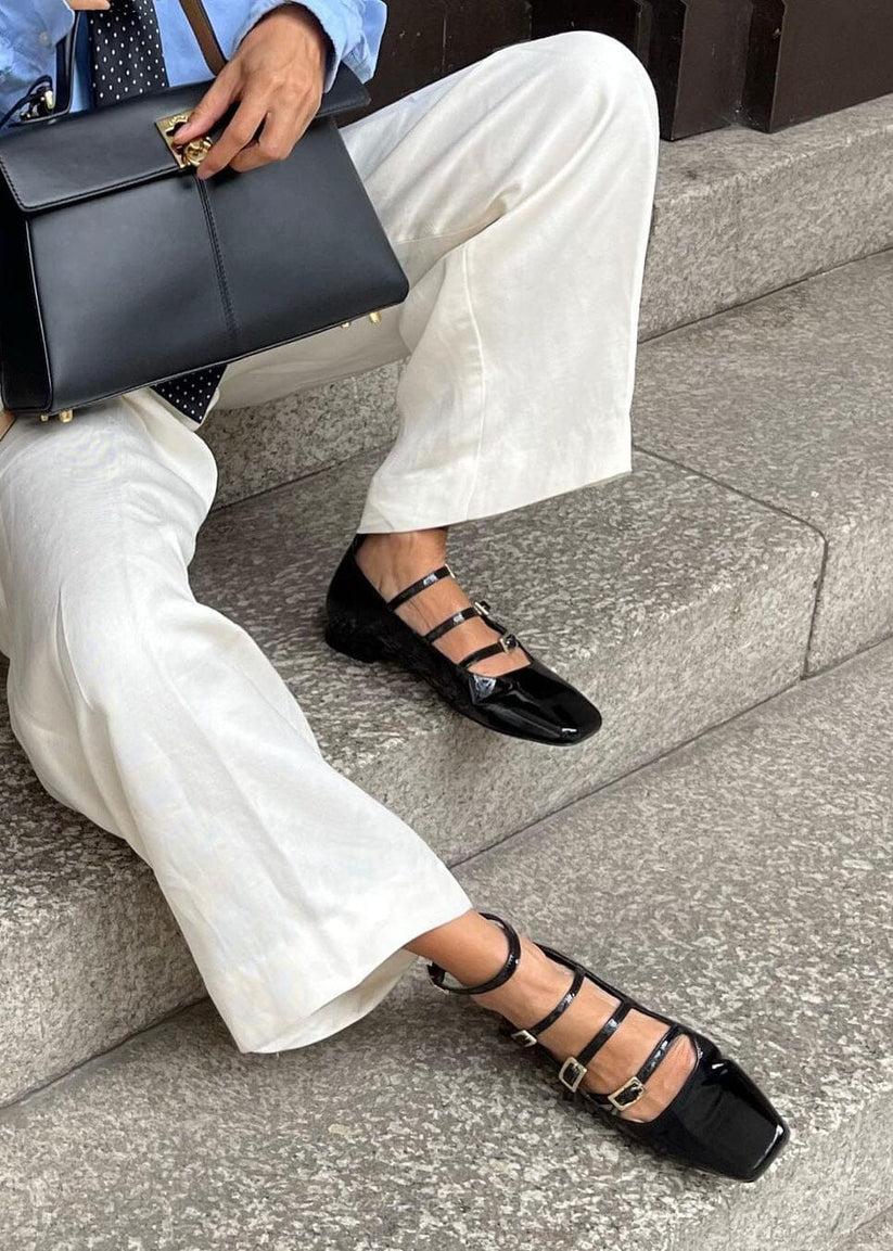 Alohas Luke Bailarinas Mary Jane De Charol Negro