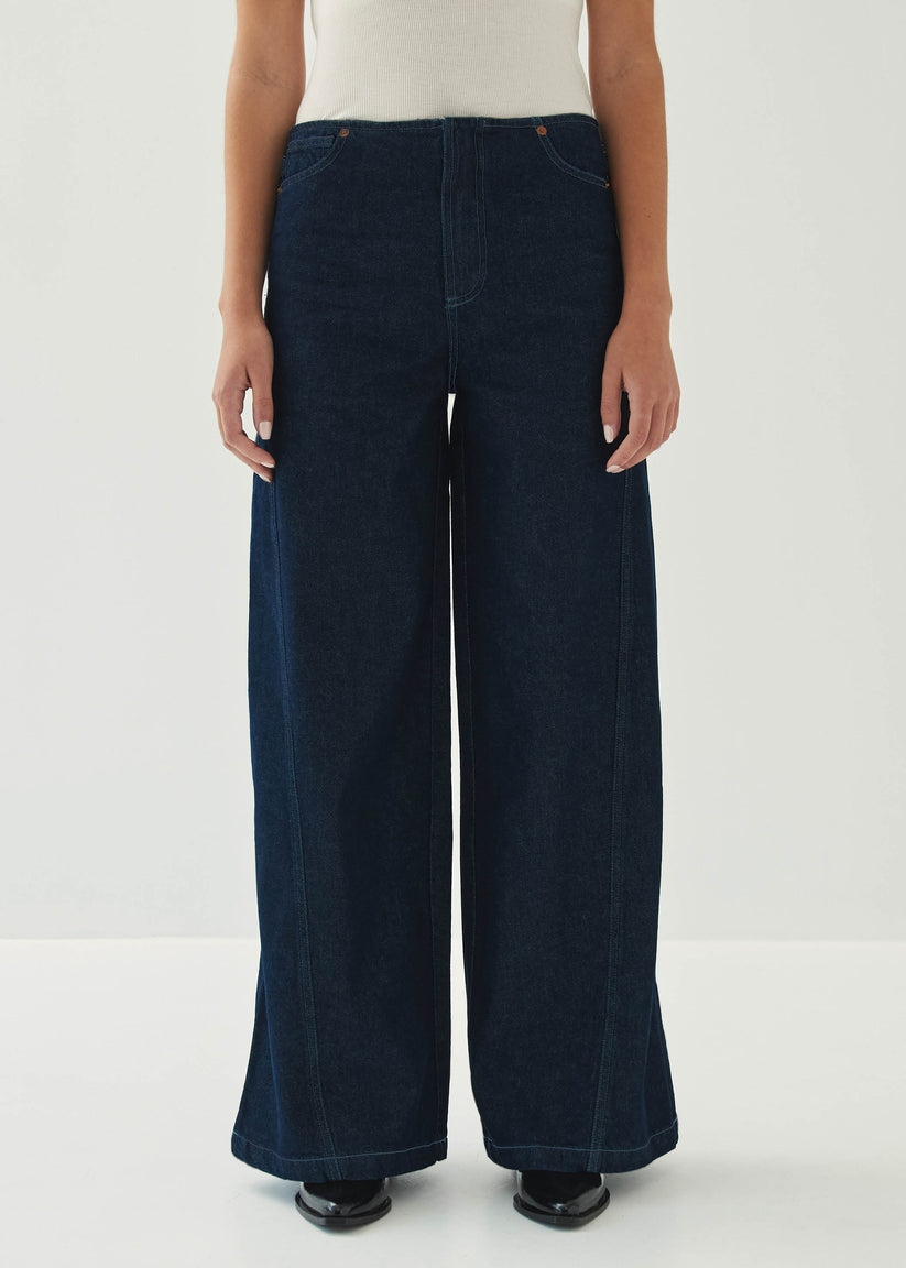 Alohas Magda Indigo Denim Trousers
