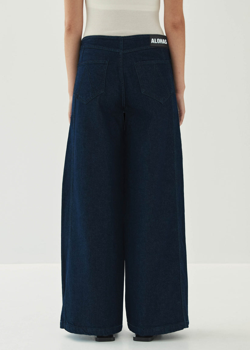 Alohas Magda Indigo Denim Trousers