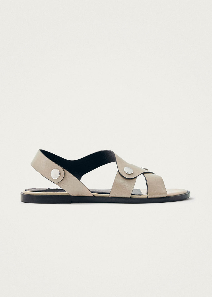 Alohas Mindy Onix Sandalias de Cuero Color Beige