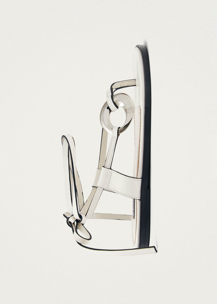 Alohas Morosia Sandalias De Cuero Blancas