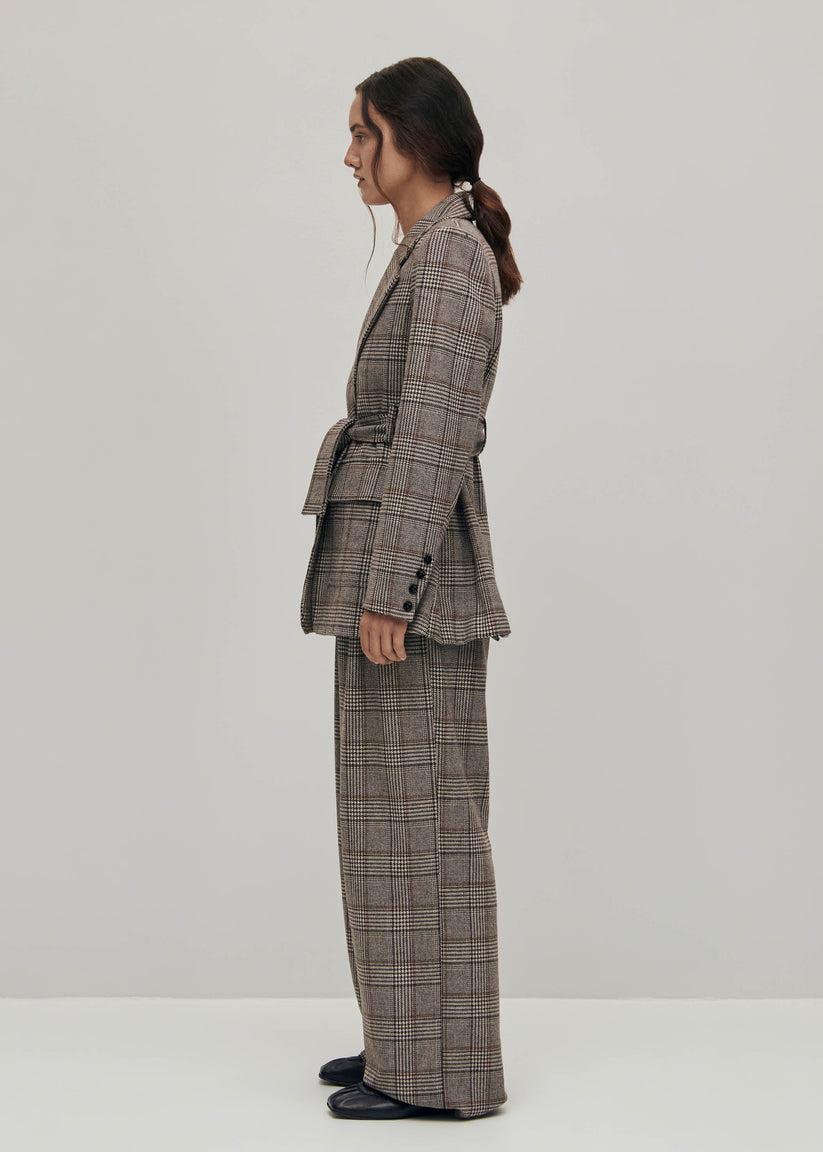 Alohas Nagano Blazer A Cuadros Marrón