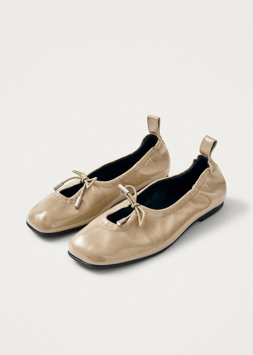 Alohas Rosalind Onix Bailarinas De Cuero Beige